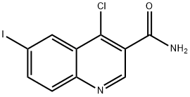 3-Quinolinecarboxamide, 4-chloro-6-iodo- Struktur