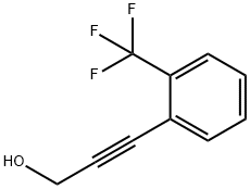 2-Propyn-1-ol, 3-[2-(trifluoromethyl)phenyl]- Struktur