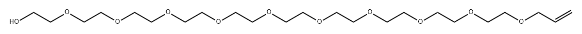 3,6,9,12,15,18,21,24,27,30-Decaoxatritriacont-32-en-1-ol Struktur