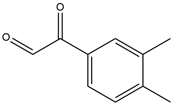 Benzeneacetaldehyde, 3,4-dimethyl-α-oxo- Struktur