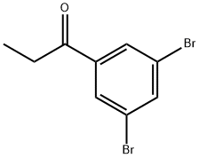 1-Propanone, 1-(3,5-dibromophenyl)- Struktur