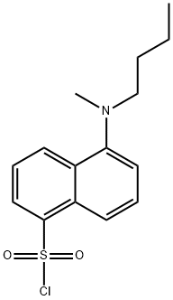 1-Naphthalenesulfonyl chloride, 5-(butylmethylamino)- Struktur