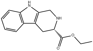 1H-Pyrido[3,4-b]indole-3-carboxylic acid, 2,3,4,9-tetrahydro-, ethyl ester, (3S)- Struktur