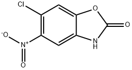 6-Chloro-5-nitro-3H-benzooxazol-2-one Struktur