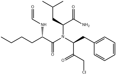 N-formylnorleucyl-leucyl-phenylalanine chloromethyl ketone Struktur