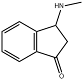 1H-Inden-1-one, 2,3-dihydro-3-(methylamino)- Struktur