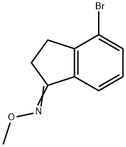 (E)-4-Bromo-N-methoxy-2,3-dihydroinden-1-imine Struktur