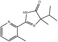 4H-Imidazol-4-one, 3,5-dihydro-5-methyl-5-(1-methylethyl)-2-(3-methyl-2-pyridinyl)- Struktur