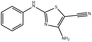 4-AMino-2-(phenylaMino)thizole-5-carbonitrile Struktur