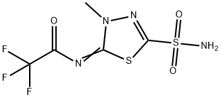 2,2,2-trifluoromethazolamide Struktur