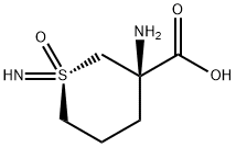 2H-Thiopyran-3-carboxylicacid,3-amino-1,1,3,4,5,6-hexahydro-1-imino-,1- Struktur