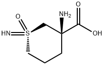 2H-Thiopyran-3-carboxylicacid,3-amino-1,1,3,4,5,6-hexahydro-1-imino-,1- Struktur