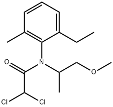 Acetamide, 2,2-dichloro-N-(2-ethyl-6-methylphenyl)-N-(2-methoxy-1-methylethyl)- Struktur