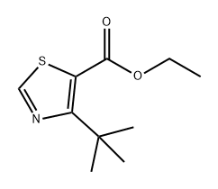 5-Thiazolecarboxylic acid, 4-(1,1-dimethylethyl)-, ethyl ester Struktur