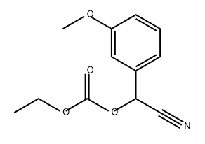 Carbonic acid, cyano(3-methoxyphenyl)methyl ethyl ester