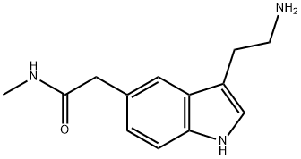 1H-Indole-5-acetamide, 3-(2-aminoethyl)-N-methyl- Struktur