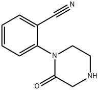 2-(2-Oxo-1-piperazinyl)benzonitrile Struktur