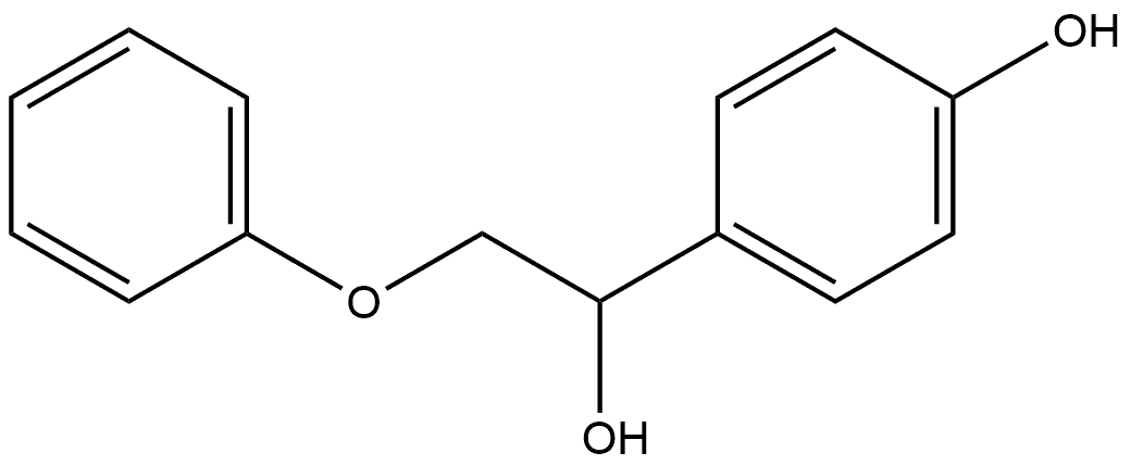 Benzenemethanol, 4-hydroxy-α-(phenoxymethyl)- Struktur