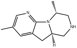 Pyrido[3',?2':4,?5]?pyrrolo[1,?2-?a]?pyrazine, 5,?5a,?6,?7,?8,?9-?hexahydro-?3,?9-?dimethyl-?, (5aR,?9R)?- Struktur