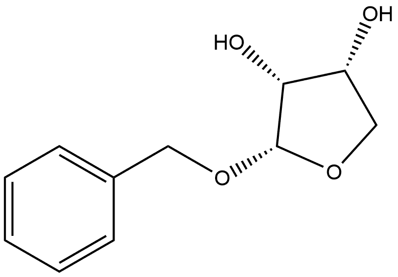 Benzyl α-D-erythrofuranoside Struktur