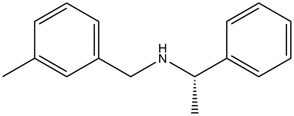 Benzenemethanamine, α-?methyl-?N-?[(3-?methylphenyl)?methyl]?-?, (αS)?- Struktur