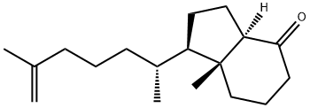 4H-Inden-4-one, 1-[(1R)-1,5-dimethyl-5-hexen-1-yl]octahydro-7a-methyl-, (1R,3aR,7aR)- Struktur