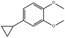 4-Cyclopropyl-1,2-dimethoxybenzene Struktur