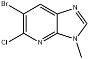 6-bromo-5-chloro-3-methyl-3H-imidazo[4,5-b]pyridine Struktur