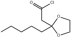 1,3-Dioxolane-2-acetyl chloride, 2-pentyl-