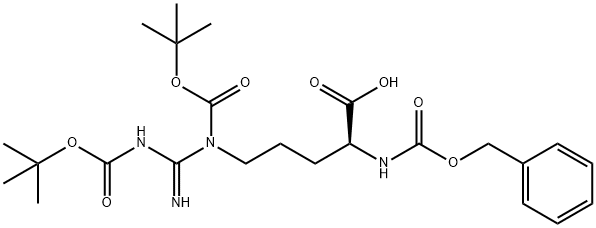 N-α-Carbobenzoxy-N-ω1,N-δ-di(t-butoxycarbonyl)-L-arginine cyclohexylammonium salt Struktur