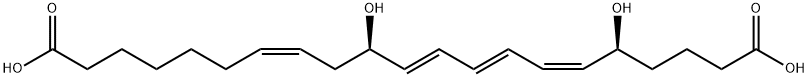 20-carboxy-leukotriene B4 Struktur