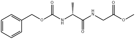 Glycine, N-[(phenylmethoxy)carbonyl]-D-alanyl-, methyl ester Struktur