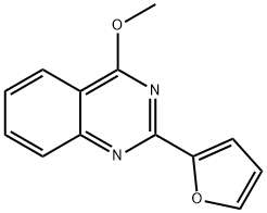 Quinazoline, 2-(2-furanyl)-4-methoxy- Struktur