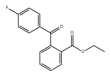 Benzoic acid, 2-(4-fluorobenzoyl)-, ethyl ester Struktur