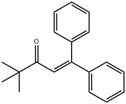 1-Penten-3-one, 4,4-dimethyl-1,1-diphenyl- Struktur