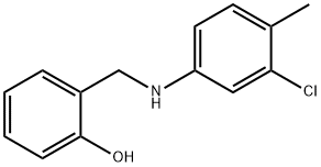 Phenol, 2-[[(3-chloro-4-methylphenyl)amino]methyl]- Struktur