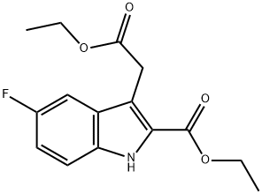 1H-Indole-3-acetic acid, 2-(ethoxycarbonyl)-5-fluoro-, ethyl ester