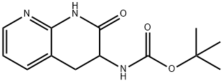 Carbamic acid, (1,2,3,4-tetrahydro-2-oxo-1,8-naphthyridin-3-yl)-, 1,1-dimethylethyl ester (9CI) Struktur