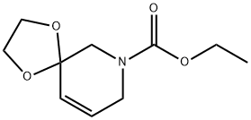 1,4-Dioxa-7-azaspiro[4.5]dec-9-ene-7-carboxylic acid, ethyl ester Struktur