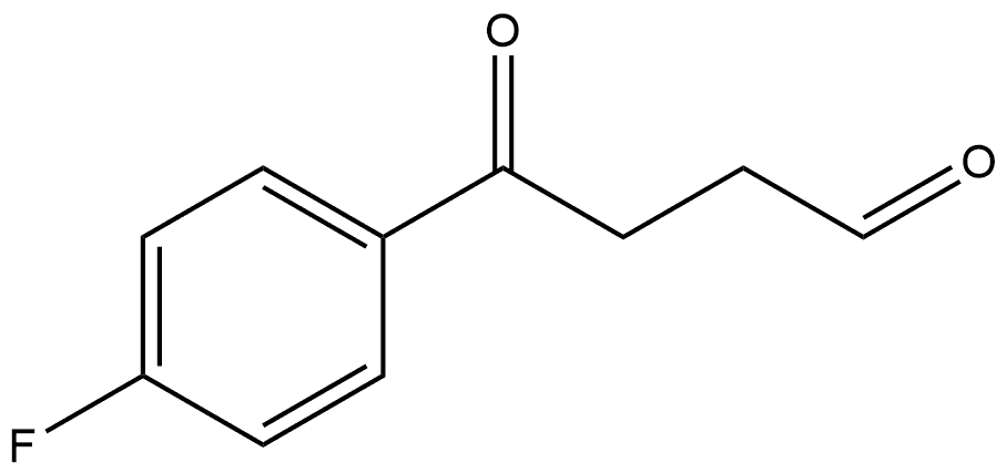 4-(4-fluorophenyl)-4-oxobutanal Struktur