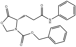 3-Oxazolidinecarboxylic acid, 5-oxo-4-[3-oxo-3-(phenylamino)propyl]-, phenylmethyl ester, (4S)-