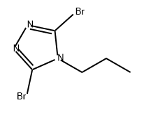 4H-1,2,4-Triazole, 3,5-dibromo-4-propyl- Struktur