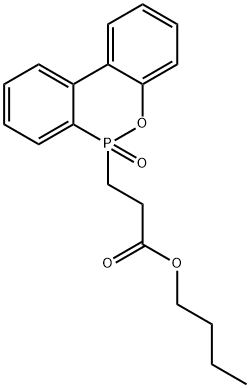 butyl 3-(6-oxido-6H-dibenzo[c,e][1,2]oxaphosphinin-6-yl)propanoate Struktur