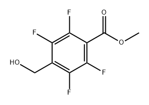 Benzoic acid, 2,3,5,6-tetrafluoro-4-(hydroxymethyl)-, methyl ester Struktur