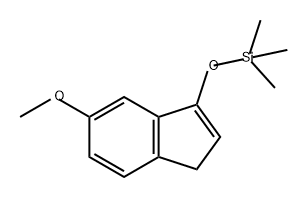 1H-Indene, 5-methoxy-3-[(trimethylsilyl)oxy]- Struktur