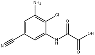 Acetic acid, 2-[(3-amino-2-chloro-5-cyanophenyl)amino]-2-oxo- Struktur