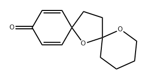 1,7-dioxa-dispiro(5.1.5.2)pentadeca-9,12-dien-11-one Struktur