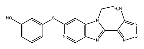 Phenol, 3-[[2-(4-amino-1,2,5-oxadiazol-3-yl)-1-ethyl-1H-imidazo[4,5-c]pyridin-6-yl]thio]-