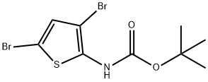 Carbamic acid, (3,5-dibromo-2-thienyl)-, 1,1-dimethylethyl ester (9CI) Struktur