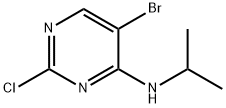 4-Pyrimidinamine, 5-bromo-2-chloro-N-(1-methylethyl)- Struktur